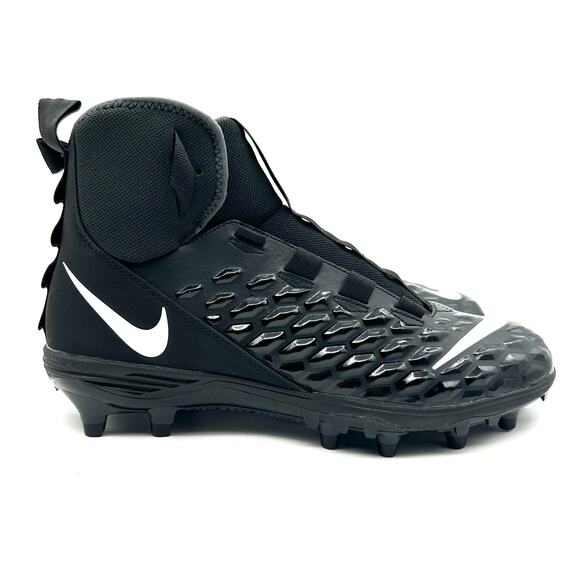 NWOT Nike Force Savage Varsity 2 Men's Football Cleats Size 10 Black AQ8155-001 - Picture 3 of 9